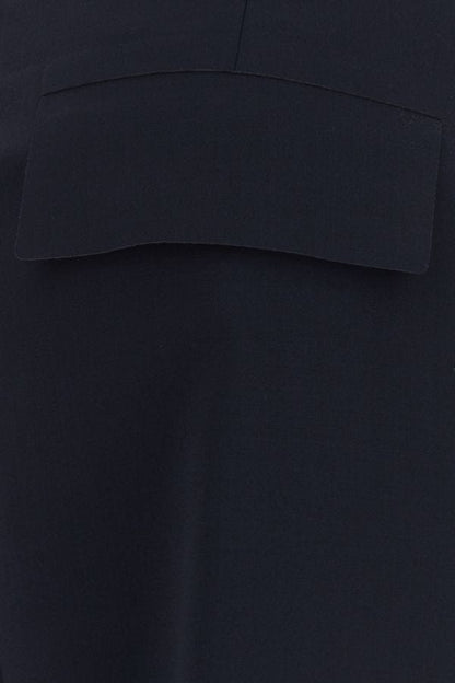 GIVENCHY | Navy blue stretch wool blend pant
