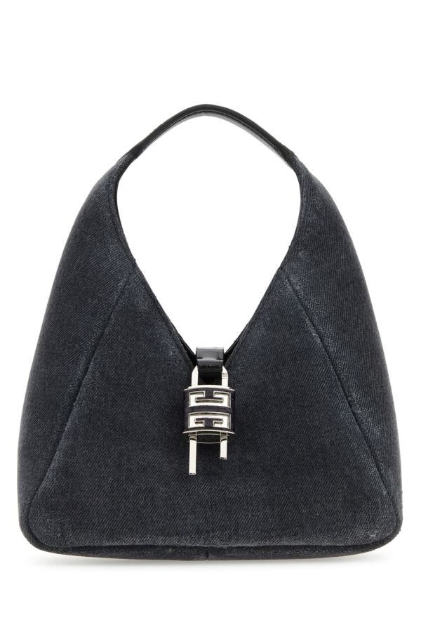 GIVENCHY | Black denim mini G-Hobo handbag