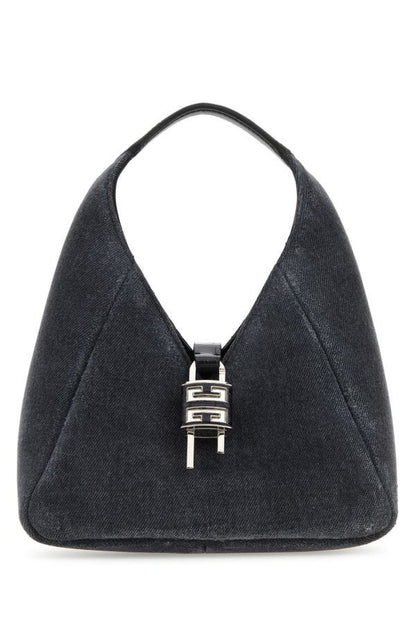 GIVENCHY | Black denim mini G-Hobo handbag