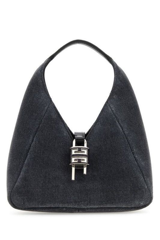 GIVENCHY | Black denim mini G-Hobo handbag