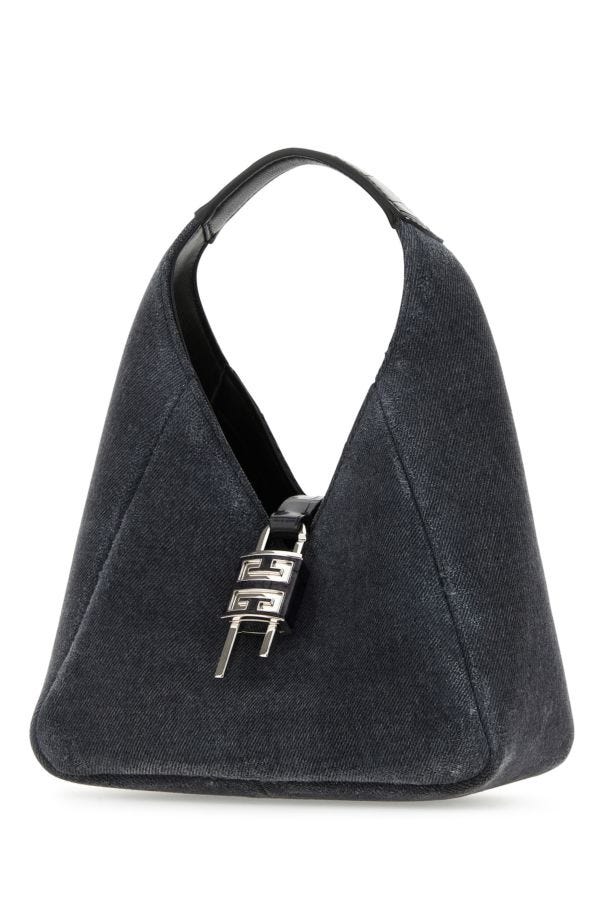 GIVENCHY | Black denim mini G-Hobo handbag