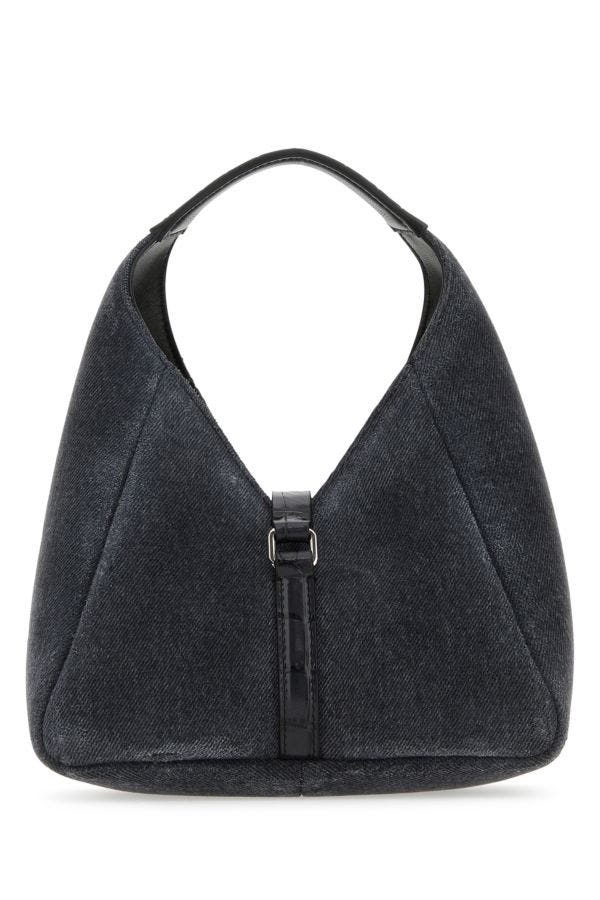 GIVENCHY | Black denim mini G-Hobo handbag
