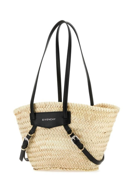 GIVENCHY | Straw small Voyou Basket shopping bag