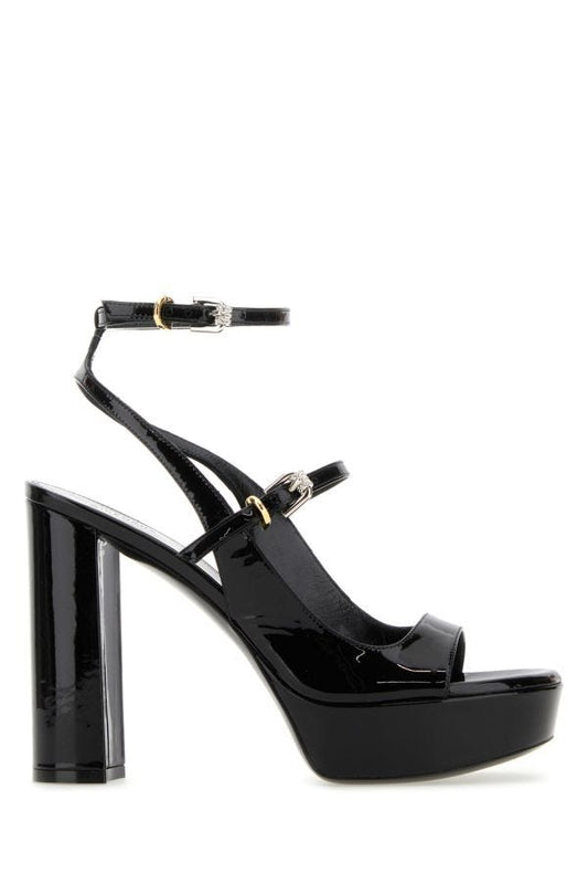 GIVENCHY | Black leather Voyou sandals