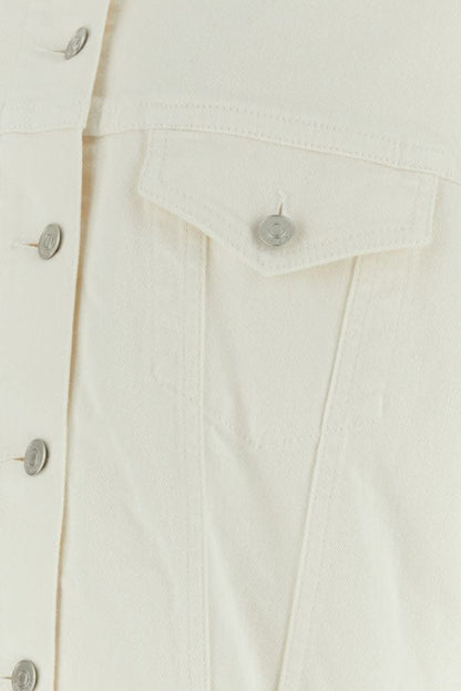 GIVENCHY | White denim oversize jacket