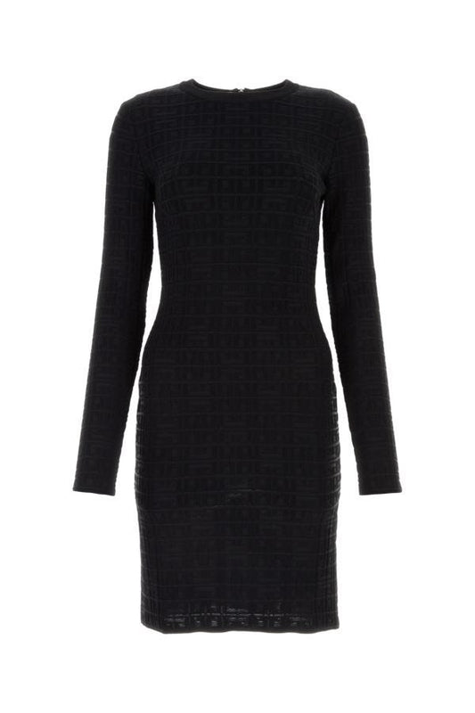 GIVENCHY | Black jacquard dress