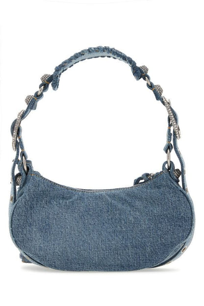BALENCIAGA | Denim Le Cagole XS shoulder bag