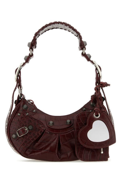 BALENCIAGA | Grape leather Le Cagole XS shoulder bag