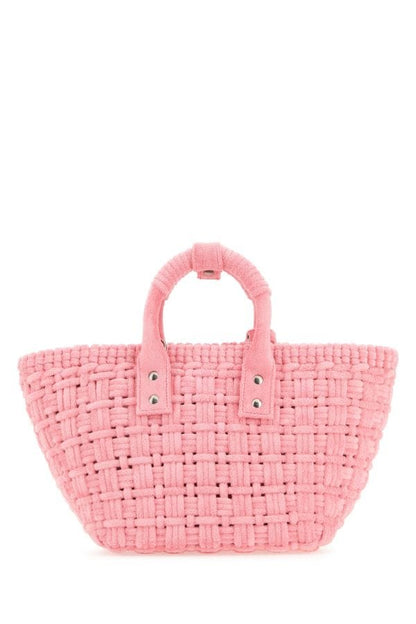 BALENCIAGA | Pink terry fabric Bistro XS handbag