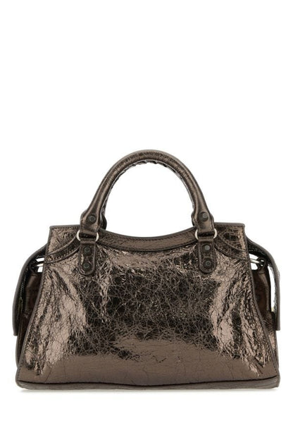 BALENCIAGA | Bronze nappa leather Neo Cagole XS handbag