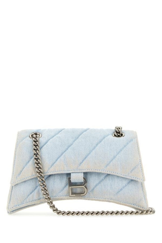 BALENCIAGA | Denim Crush S shoulder bag