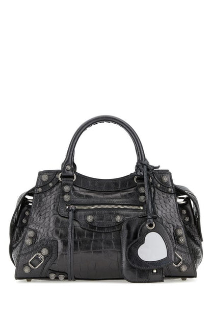 BALENCIAGA | Lead leather Neo Cagole City S handbag
