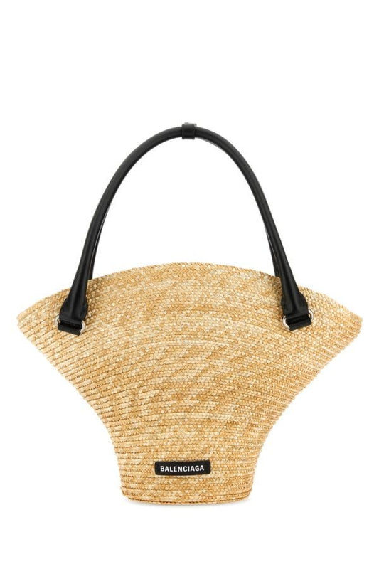 BALENCIAGA | Straw medium Beach handbag