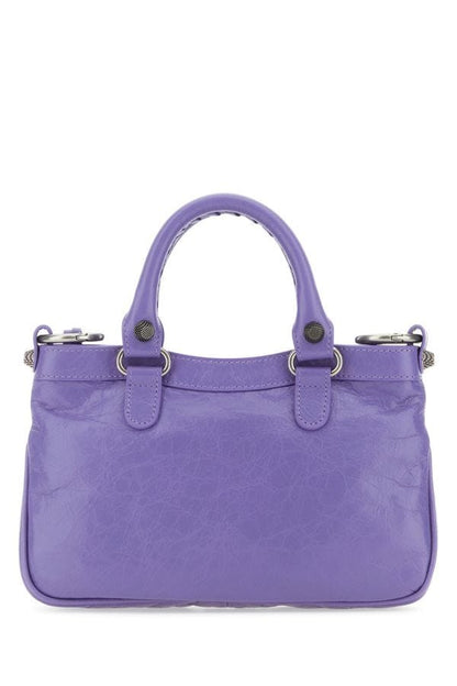 BALENCIAGA | Light purple nappa leather Neo Cagole S handbag