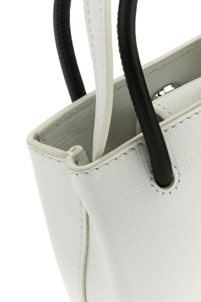 BALENCIAGA | White leather phone case