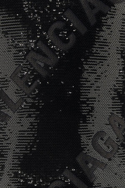 BALENCIAGA | Black sequins mini dress