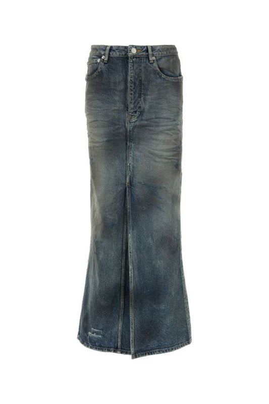BALENCIAGA | Blue denim skirt