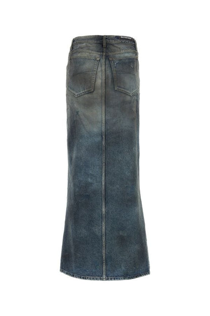BALENCIAGA | Blue denim skirt
