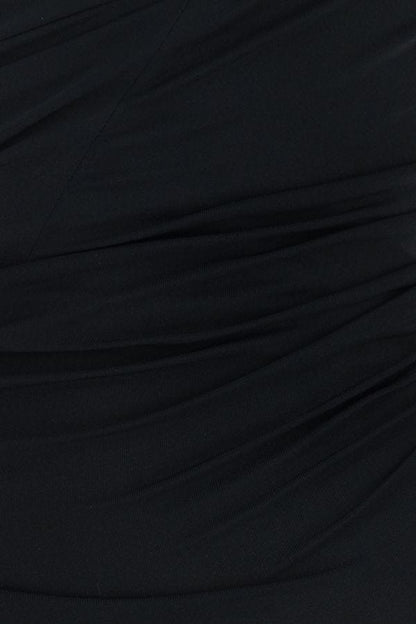 BALENCIAGA | Black stretch cupro blend top