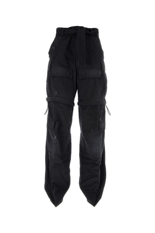 BALENCIAGA | Black cotton Knife Cargo pantaboots