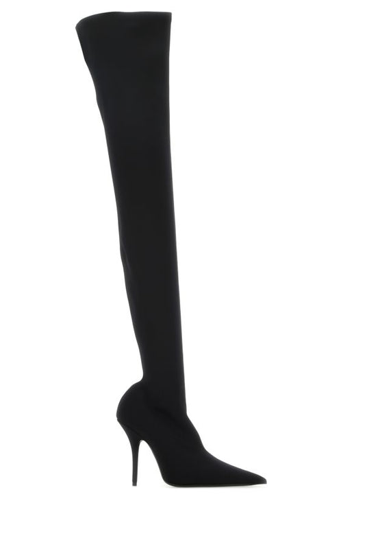 BALENCIAGA | Black stretch nylon Knife boots