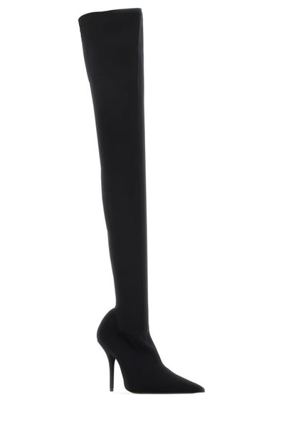 BALENCIAGA | Black stretch nylon Knife boots