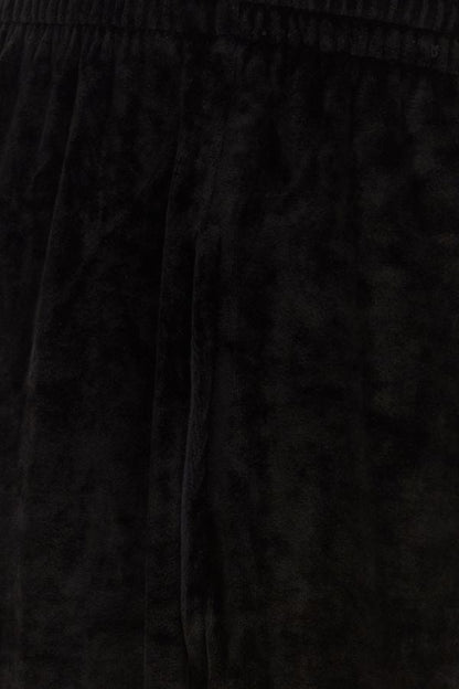 BALENCIAGA | Black stretch velvet baggy pant