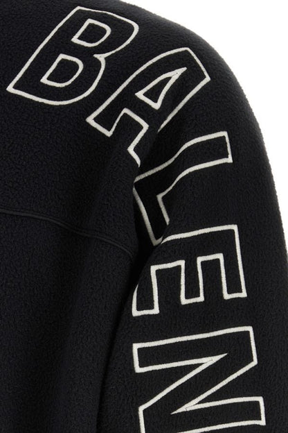 BALENCIAGA | Black pile oversize sweatshirt