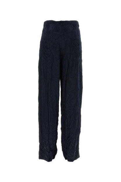 BALENCIAGA | Dark bue satin 5 Pocket pant