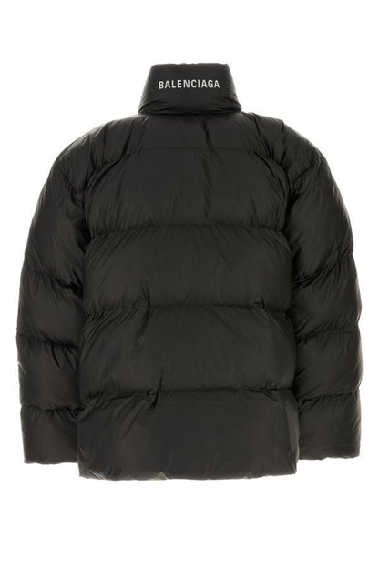 BALENCIAGA | Black nylon padded jacket