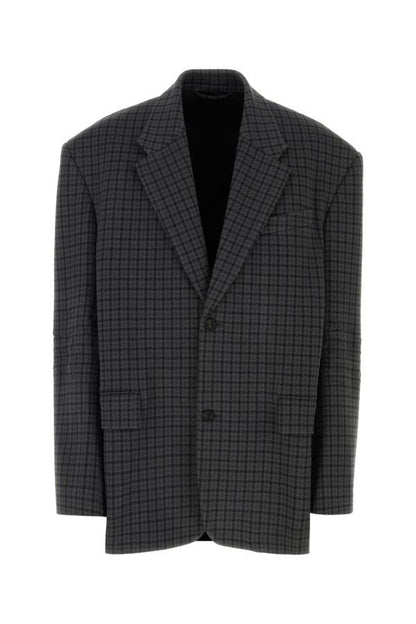 BALENCIAGA | Embroidered polyester blend oversize blazer