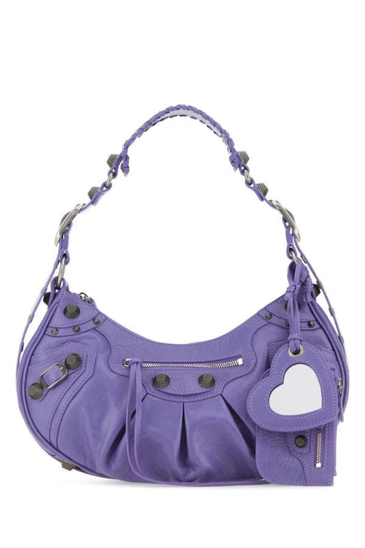 BALENCIAGA | Light purple leather Le Cagole S shoulder bag