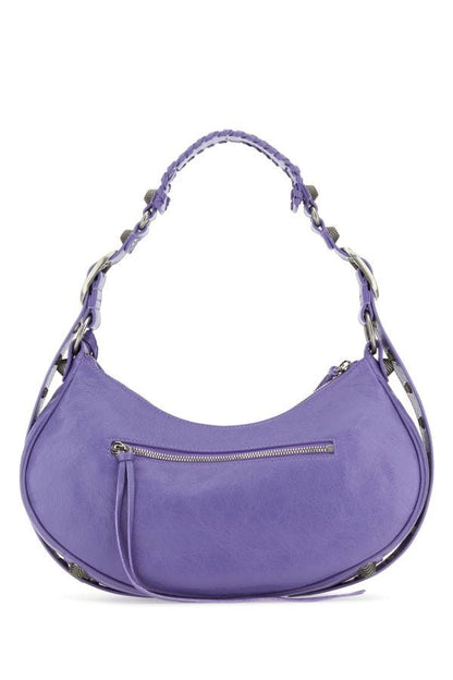 BALENCIAGA | Light purple leather Le Cagole S shoulder bag