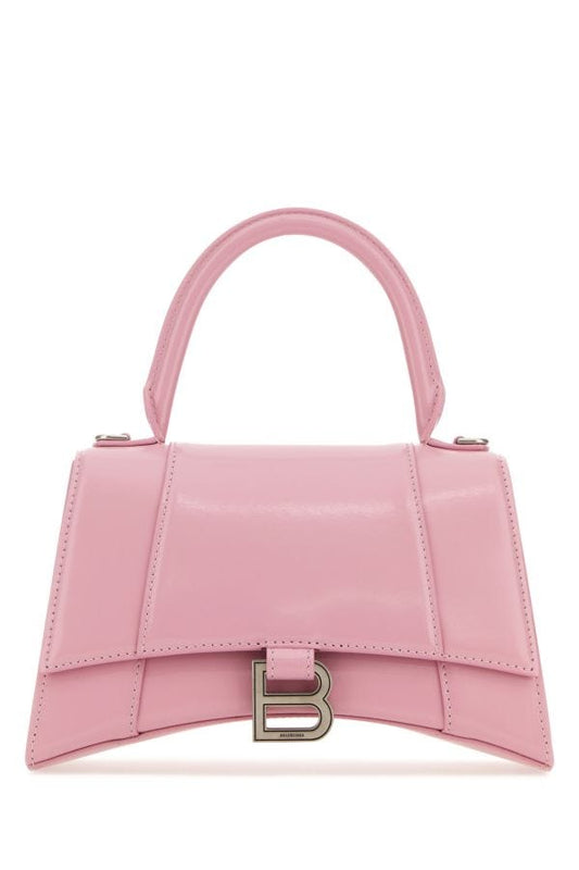 BALENCIAGA | Pink leather small Hourglass handbag