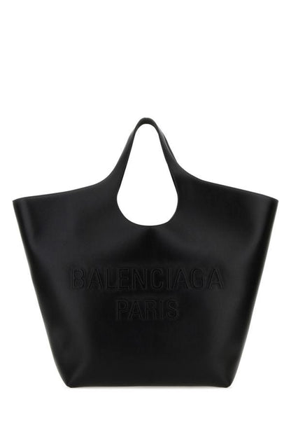 BALENCIAGA | Black leather large Mary-Kate shopping bag