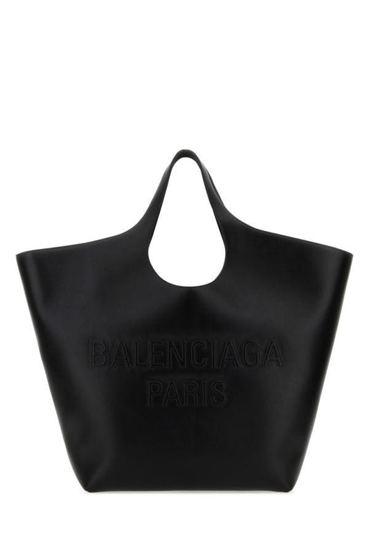 BALENCIAGA | Black leather large Mary-Kate shopping bag