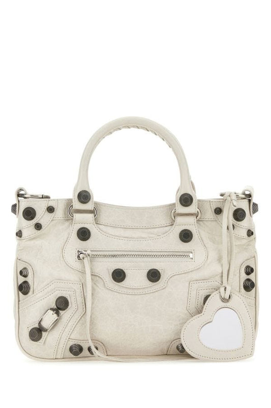 BALENCIAGA | Chalk nappa leather Neo Cagole Tote M handbag