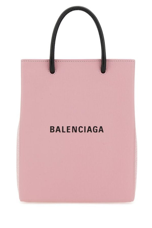 BALENCIAGA | Pastel pink leather phone case