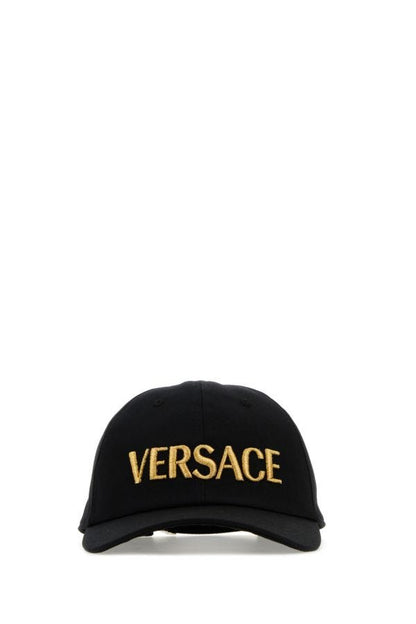 VERSACE | Black cotton baseball cap