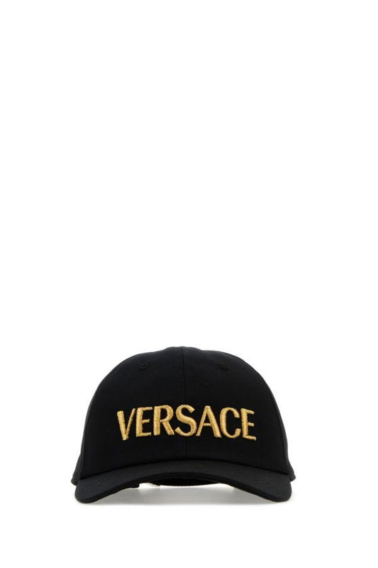 VERSACE | Black cotton baseball cap
