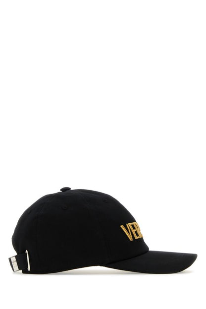 VERSACE | Black cotton baseball cap
