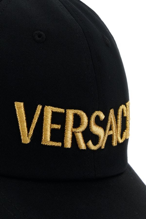 VERSACE | Black cotton baseball cap