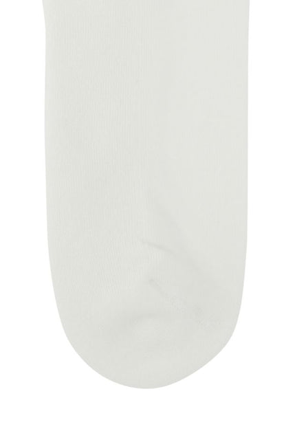 VERSACE | White stretch cotton blend socks