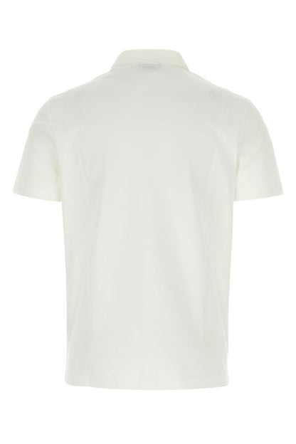 VERSACE | White piquet polo shirt