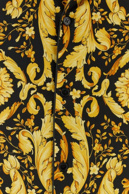 VERSACE | Printed silk pijama shirt