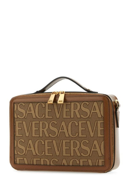 VERSACE | Embroidered canvas Versace Allover handbag