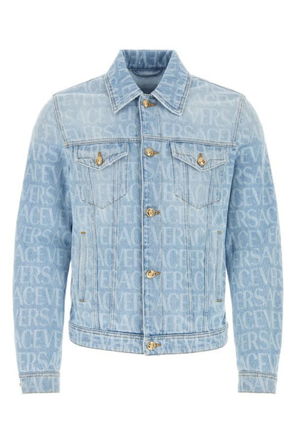 VERSACE | Printed denim jacket