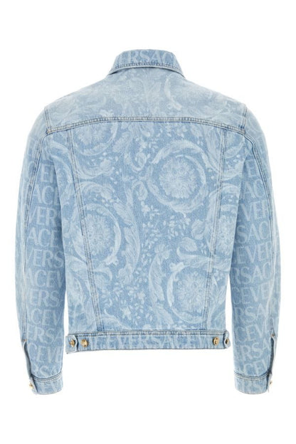VERSACE | Printed denim jacket