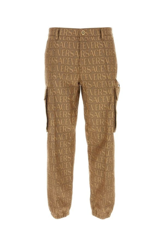 VERSACE | Embroidered jacquard Versace Allover cargo pant