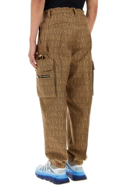 VERSACE | Embroidered jacquard Versace Allover cargo pant